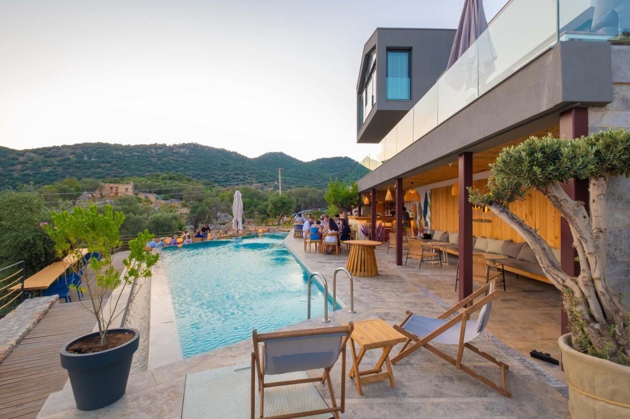 14 Premium Villas With Openair Restaurant&Tennis Court In Nature - Notos Club Kas Exterior foto